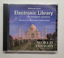 McDougal Littell Electronic Library of Primary Sources World History CD Rom picture