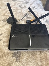 TP-Link Archer A10 AC2600 MU-MIMO Black WiFi Router with Power Adapter (Bundle) picture