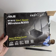 ASUS RT-N12 Wireless N300 Router AP Range Extender - OPEN BOX Never used picture