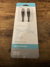 Ativa Cat-5e Ethernet Cable 3 Ft RJ45 Male Conect High Speed Network New picture
