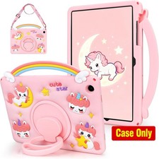 Rotating Stand Case for Galaxy Tab A11+ Plus 2025, Lightweight Pink Cover picture