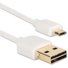6 ft. White Premium Reversible USB to Reversible Micro-USB Sync & Fast Charger C picture