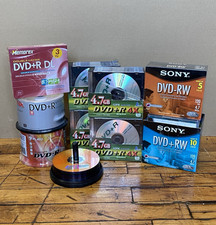 188 Blank DVD Media 170 DVD+R 4.7GB DVD+RW DVD-RW DL Sony Verbatim Sealed picture