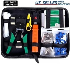 Rj45 Crimping Tool Kit Set For CAT5/CAT6 Lan Cable Tester Network Repair Tool picture