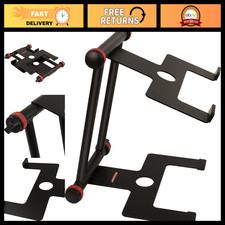 Ergonomic Single-Tier Laptop Stand for Musicians & DJs - Adjustable Height, Port picture
