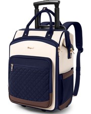 Rolling Backpack for Women, Travel Backpack with Wheels, Vertical Storage Wheele picture