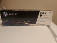 HP 202A Black Original LaserJet Toner Cartridge, CF500A *NEW IN SEALED PACKAGE* picture