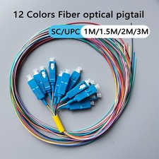 Wholesale 1/3/5pcs 12 Colors Fiber Pigtail Cable SC/UPC 0.9mm 1M/1.5M/2M/3M picture