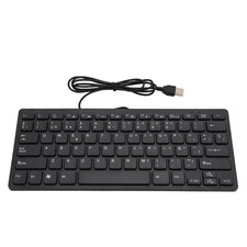 ｀78 Keys Wired Mini Portable Spanish Keyboard USB Interface For Desktop Compu picture