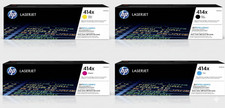 HP 414X High Yield Toner Set Black Cyan Yellow Magenta W2020X-23X - Full Set picture