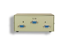 VGA HD15 AB Switch Rotary Dial 2-Port SVGA Monitor Switch Box picture