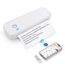 DOTXELTECH Portable Printers Wireless for Travel, Support 8.5''×11'' Inkless picture