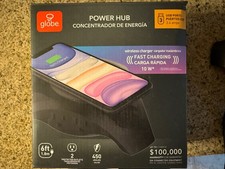Globe Electric Power Hub Wireless Charger 10W 3 USB 2 Outlets 6ft Cord picture