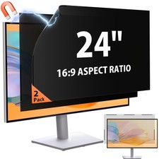 [2 Pack] 24 Inch 16:9 Magnetic Privacy Screen for Monitor Anti-Glare, Blue Li... picture