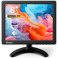 Eyoyo 8 Inch Monitor 1024x768 Screen HDMI/VGA/AV/BNC for CCTV Security Monitor picture