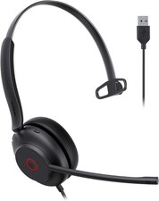 Yealink UH35 Wired Headset, USB-C/A AI Noise Canceling Mic,HD Audio, 5.6ft Cable picture