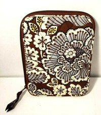 Vera Bradley Slate Blooms Tablet E-reader iPad Zip Case Sleeve W/Pocket 6x8