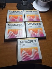 Lot Of 5 MEMOREX 1S/2D Flexible (10) Disks 5-1/4