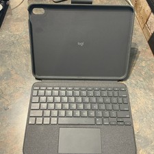 Logitech Combo Touch Keyboard Folio Case for Apple, Gray, Touchpad Keyboard picture