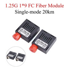 1Pair 1*9 Gigabit Fiber Optical Module 1000M FC UPC APC 1.25G Single ModeA+B Kit picture
