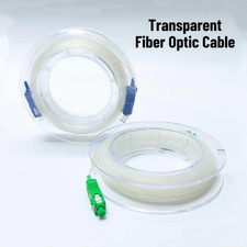 Indoor Transparent Fiber Optic Cable G657A2 SC UPC APC Invisible SM SX Jumper picture