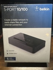 Belkin 5-Port Fast Ethernet Switch 100 Mbps Standalone Unmanaged RJ-45 picture