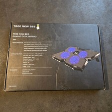Tree New Bee Gaming Cooling Pad Laptop Cooler – 4 Fans – Blue LED – Brand New picture