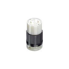 Leviton Manufacturing 160159 Locking Connector Black & White - 30A - 125-250V picture