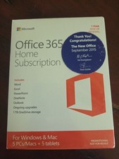 Microsoft Office 365 Personal 1 User 1 Year Retail Product Key Card SEALED picture