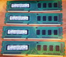 Samsung 4GB (4x1GB) DDR3 Desktop RAM PC3-8500 1066MHz M378B2873FHS-CF8 picture