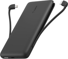  10K 23W Portable Charger Power Bank, Integrated USB C and LTG Cables | Fast Cha picture