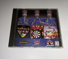 3 PACK Pro Pool, Darts, & 3D Bowling - PC-CD Rom - Windows 95/98 picture