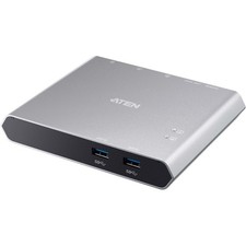 Aten 2-Port USB-C Gen 1 Dock KVM Switch with Power Pass-through picture