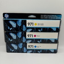 HP 971 High-Yield Genuine Ink Cartridge Black Color Set 2017/2018 picture