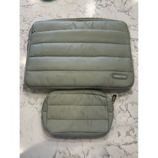 Mosiso Light Green Laptop Case & Small Zip Bag picture
