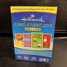 NOS - Hallmark Card Studio Deluxe 2013 Greeting Card Software Windows + Bonus CD picture