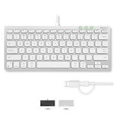 USB Wired Keyboard for Mac (USB + USB A) – Keyboard for MacBook /, iMac & Mac... picture