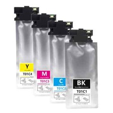 T01C1-T01C4 Compatible Pigment Ink Bag With Chip For Epson WF-C529RDTW printer picture