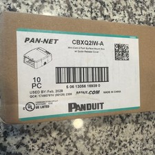 QTY 7 Panduit CBXQ2IW-A Mini-Com 2-Port Surface Mount Box / Quick Release picture