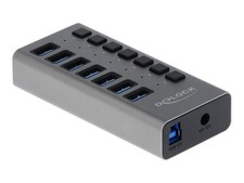 Delock External SuperSpeed USB Hub with + Switch 3.0 Type-B 7 x USB 63669 picture