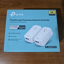 TP-Link AV2000 2-Port Gigabit Powerline Starter Kit TL-PA9020P With Original Box picture