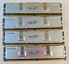 4GB Kit 4x1GB DDR2 667MHz PC2-5300 Desktop RAM PNY 64A0TFTHE-HS Quad Set picture