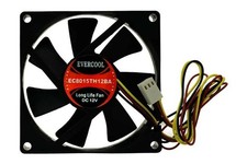 Evercool 80mm x 15mm EC8015TH12BA High SpeedComputer Case Ball Bearing Fan 3-Pin picture