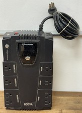 CyberPower CP600LCD 600VA 340W LCD Power Supply / Surge Protecter  With BATTERY picture