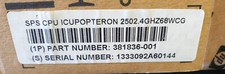 2.40GHz 1MB Cache 85W Socket 940 AMD Opteron 250 CPU Processor (HP) 381836-001 picture