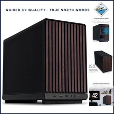 High Airflow Mini Tower Case with Stainless Steel Construction & Wood Front picture