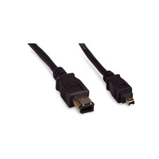 15ft Firewire Cable 6 Pin to 4 Pin 1394a 400 - Black picture
