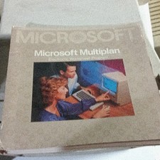 Vintage 1984 Microsoft Multiplan Manual Apple Macintosh Mac Retro OEM picture