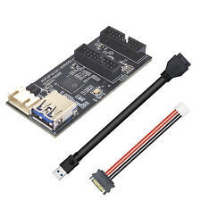 USB3.2 GEN1 to Dual 19PIN Expansion Card USB Type-A to 19Pin + Type-E Adapter C picture