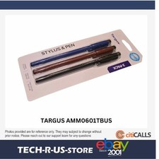 Targus AMM0601TBUS Antimicrobial Stylus & Pen (3 Pack) -  Black, Red, Blue picture
